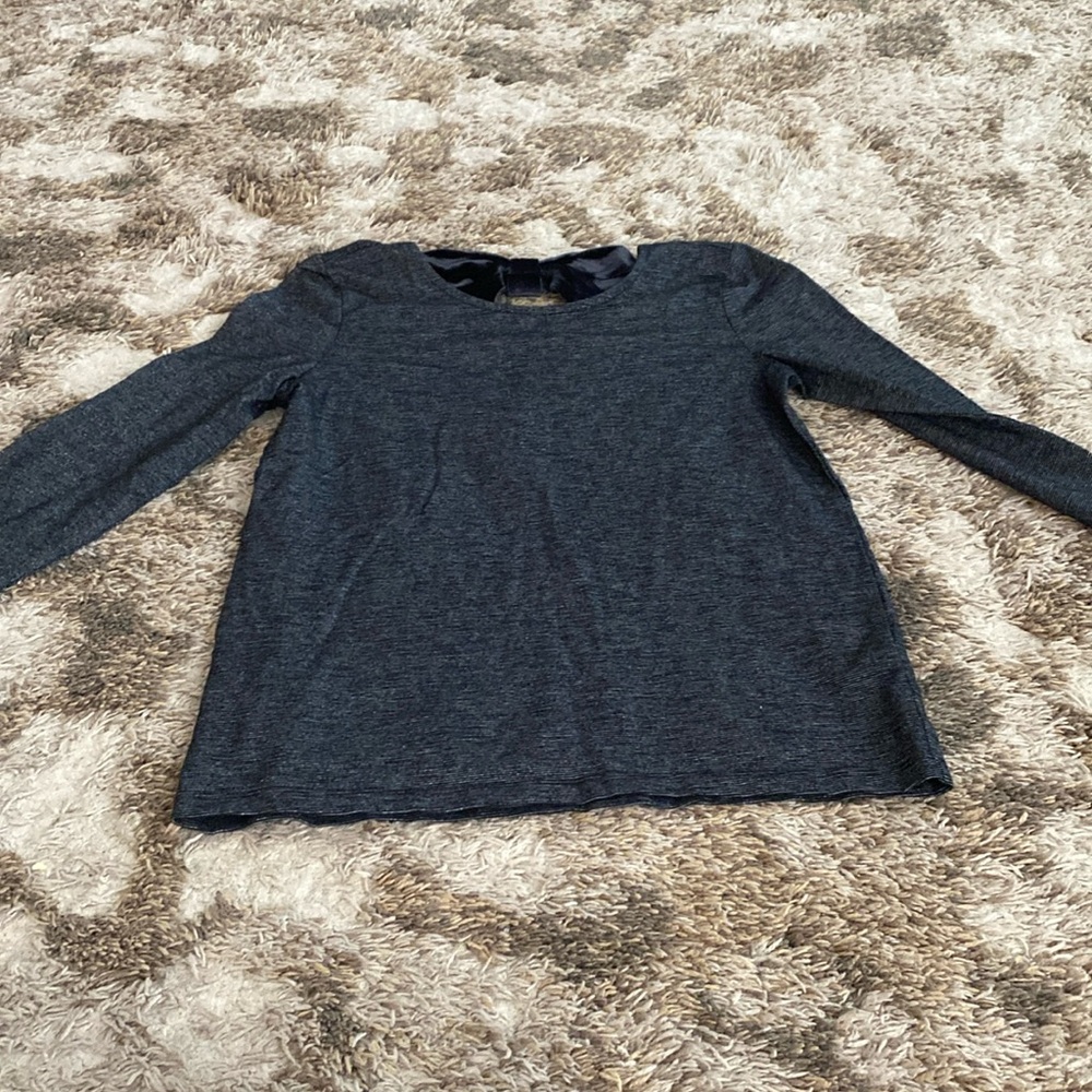 Joe Fresh black and silver long sleeve shirt. Size: youth XL
